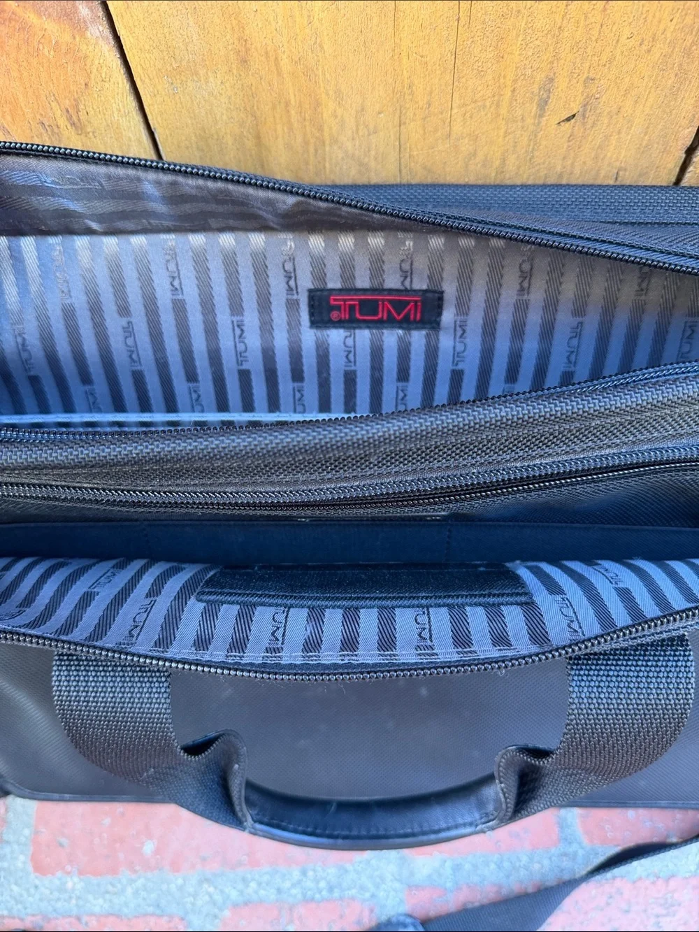 Tumi Large 17” Briefcase with Shoulder Strap